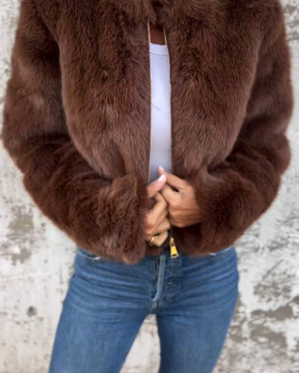 Women Faux Fur Jacket Faux Fur Jacket