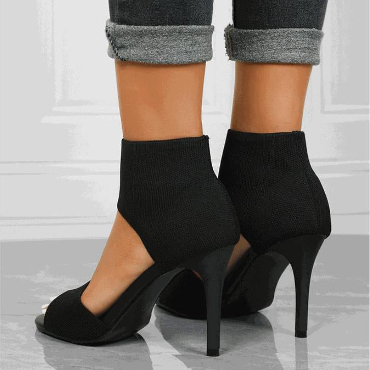 Peep-Toe High Heel Sandals Sandals