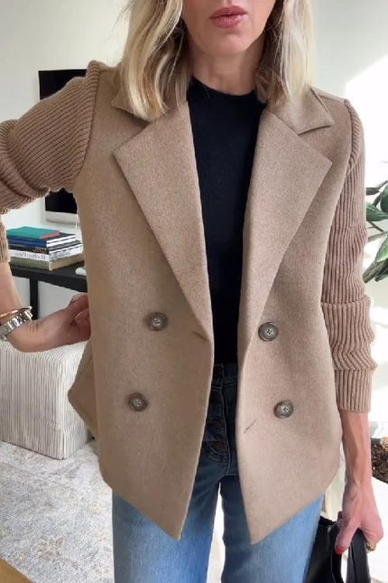 Sasha Casual Blazer Coat Brown Women's Coats & Jackets