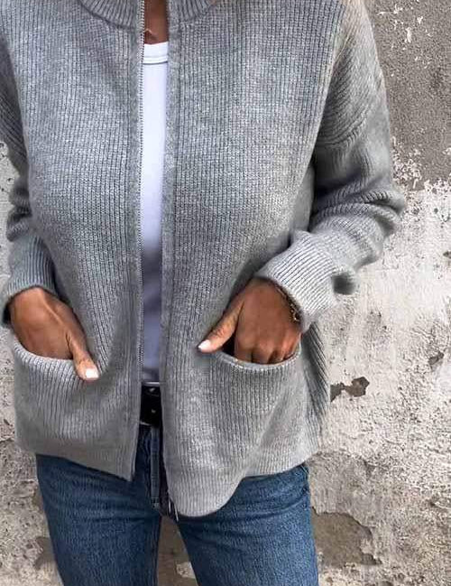 Bodil | Zipper Cardigan