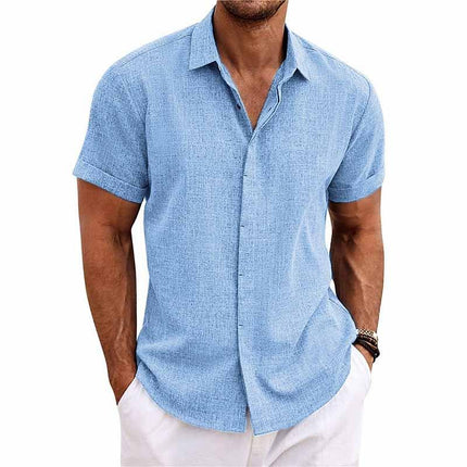 Alen | Linen Shirt Light Blue Shirt