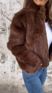 Women Faux Fur Jacket Jacket