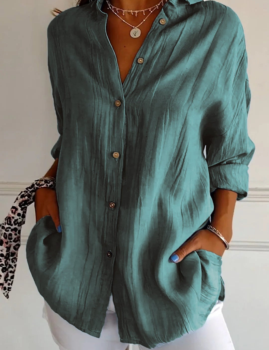 Katia | Women's Shirt Ocean blue