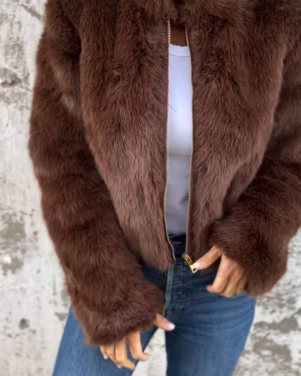 Women Faux Fur Jacket Faux Fur Jacket