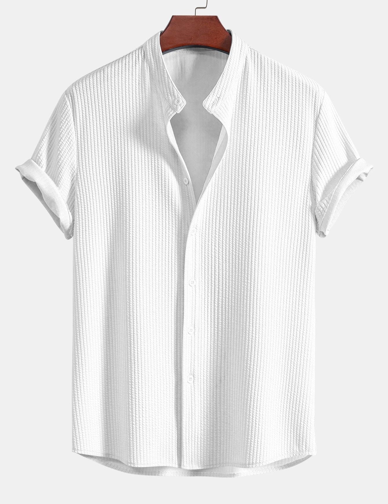 Callum | T-shirt with Shirt Look White Shirts & Tops
