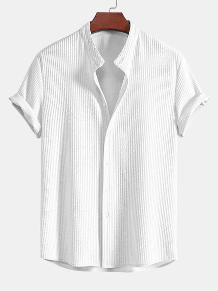 Callum | T-shirt with Shirt Look White Shirts & Tops