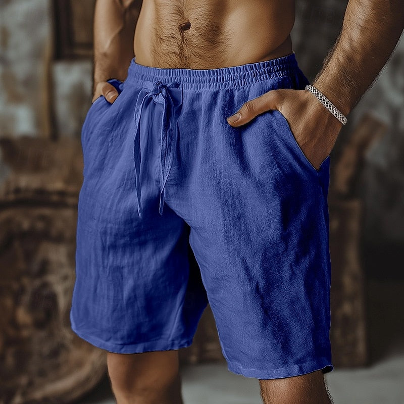 Julien Cotton Casual Shorts Royal Blue Shorts