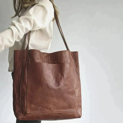 Lorenne | Stylish Leather Shoulder Bag Coffee Handbags