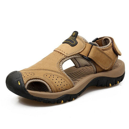 Outdoor Hook-Loop Adventure Sandals Khaki Sandals