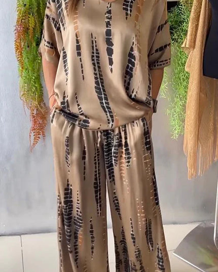 Teresa | Elegant Set Beige Two Piece