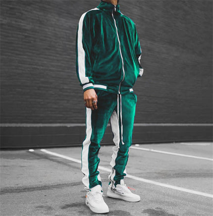 Xavier | Classic tracksuit for men Green Two Piece Outfits