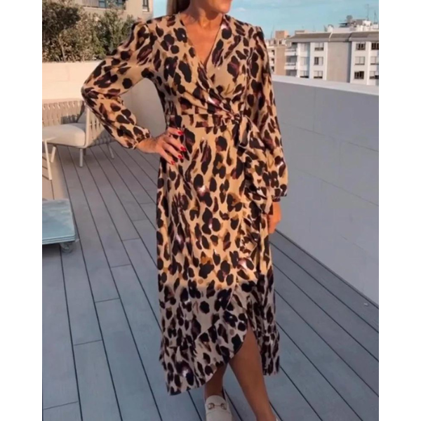 Quinn | Luxe Leopard Dress - OKOHOKO™ FASHION