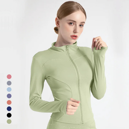 Nadine™ | Slim Fit Tracksuit Jacket Grass Green Jackets