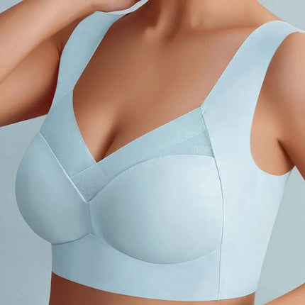 Asta Silk-Seamless Push-Up Bra Sky blue Bra
