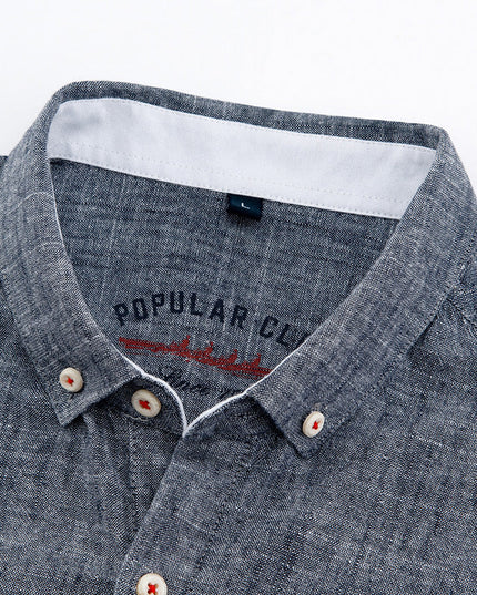 Timeless Button-Up Shirt for All-Day Comfort Men Shirts