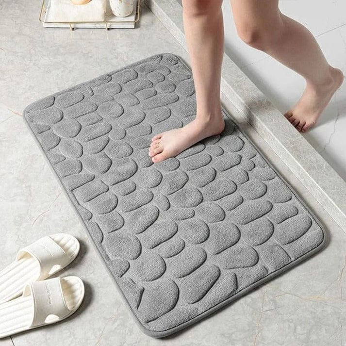 ComfortStep Luxury Anti-Slip Bath Mat Gray (Bestseller) Fire