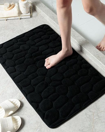 ComfortStep™ Luxury Anti-Slip Bath Mat Black Fire