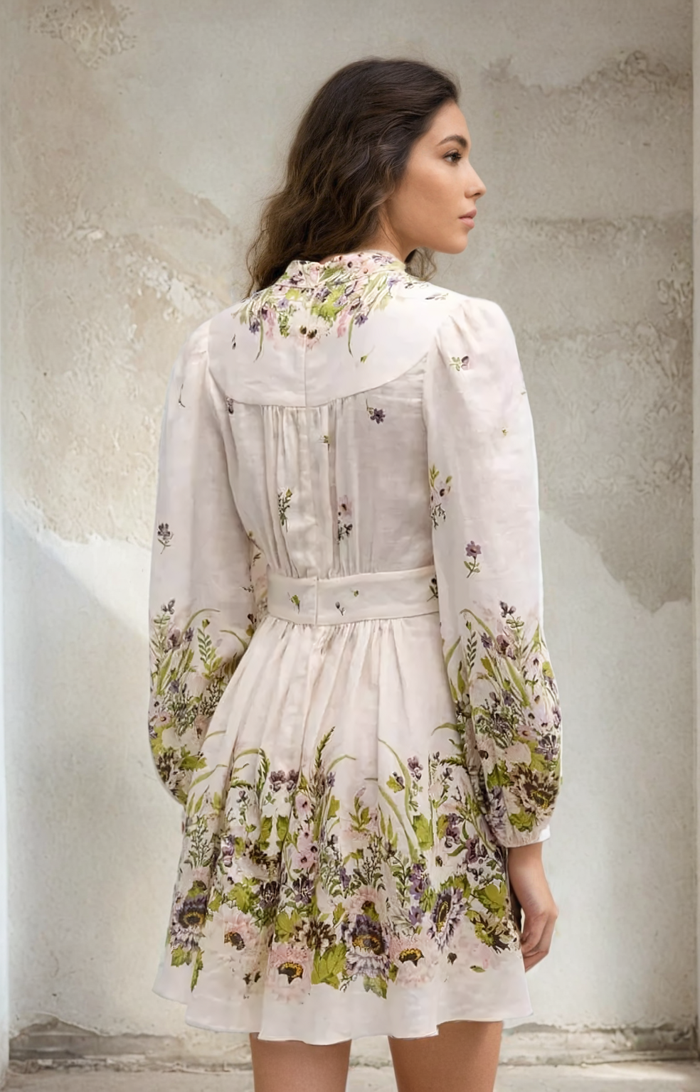 Nicole™ | Lantern Sleeve Floral Dress Dresses