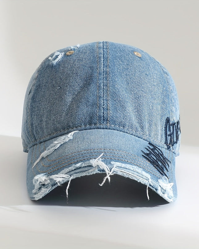 Never Give Up Distressed Cap Hats