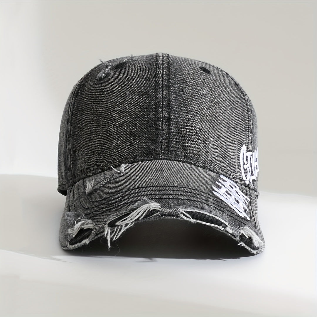 Never Give Up Distressed Cap Hats