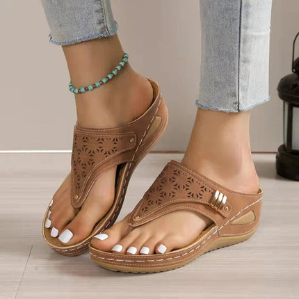 Ella™ - Comfortable Orthopedic Sandals Brown