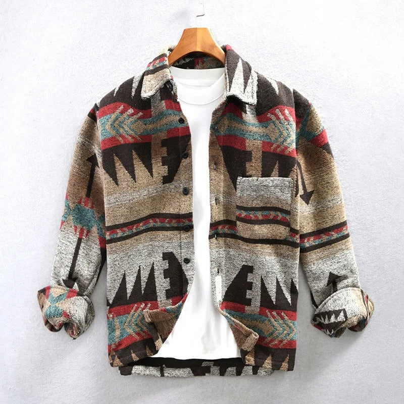 Mens Fashion Vintage Shirts Dark Brown Shirts