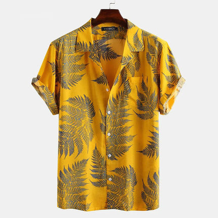 Sunny Fern | Cotton Shirt Yellow