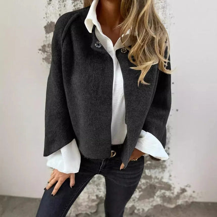 Liliane | Short coat Black Cardigans