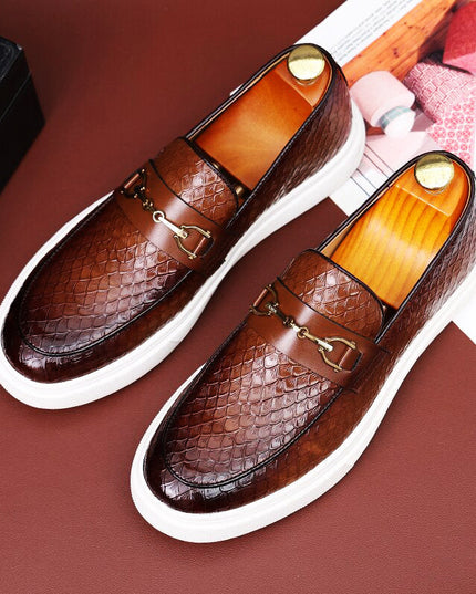 Men's Premium Leather Loafers Brown Men's Loafers