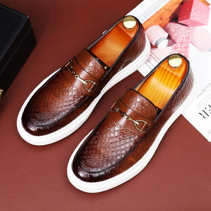 Men's Premium Leather Loafers Brown Men's Loafers