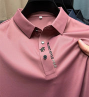 Men's Wrinkle-Free Polo Shirt Pink Polo Shirts