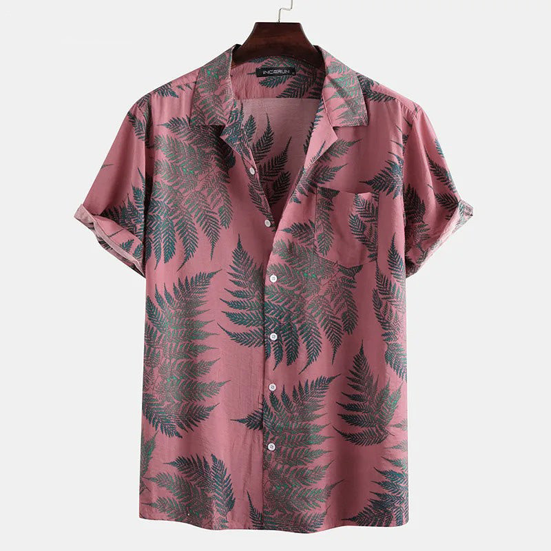 Sunny Fern | Cotton Shirt Pink