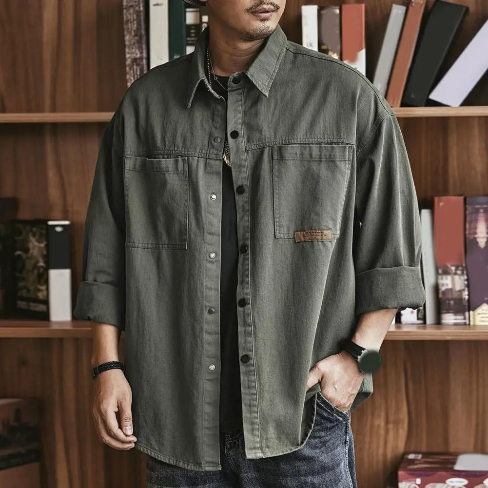 Retro Style Button-Up Shirt Shirts