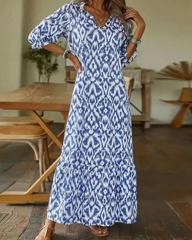 Zaynab Women's V-Neck Summer Dress Dresses