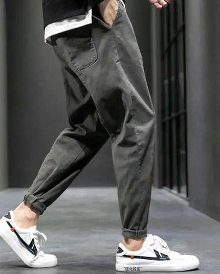 Men’s Slim Fit Stretch Trousers Men Pants