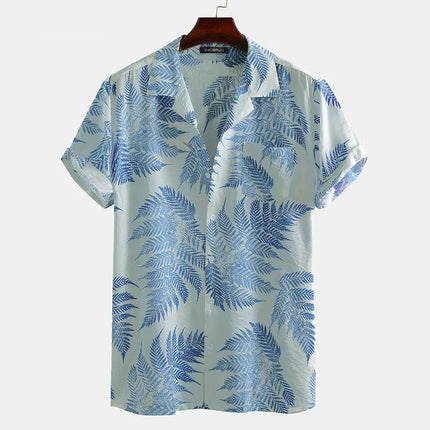 Sunny Fern | Cotton Shirt Blue