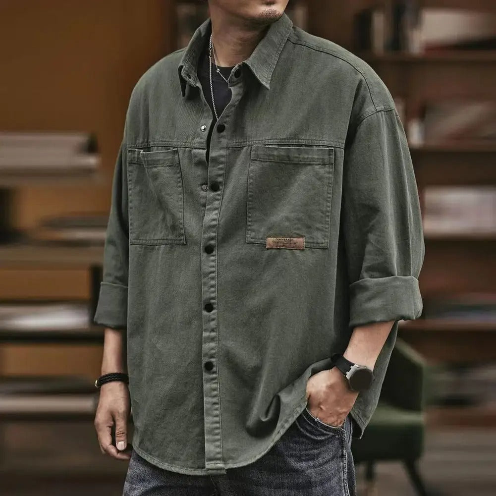 Retro Style Button-Up Shirt Shirts