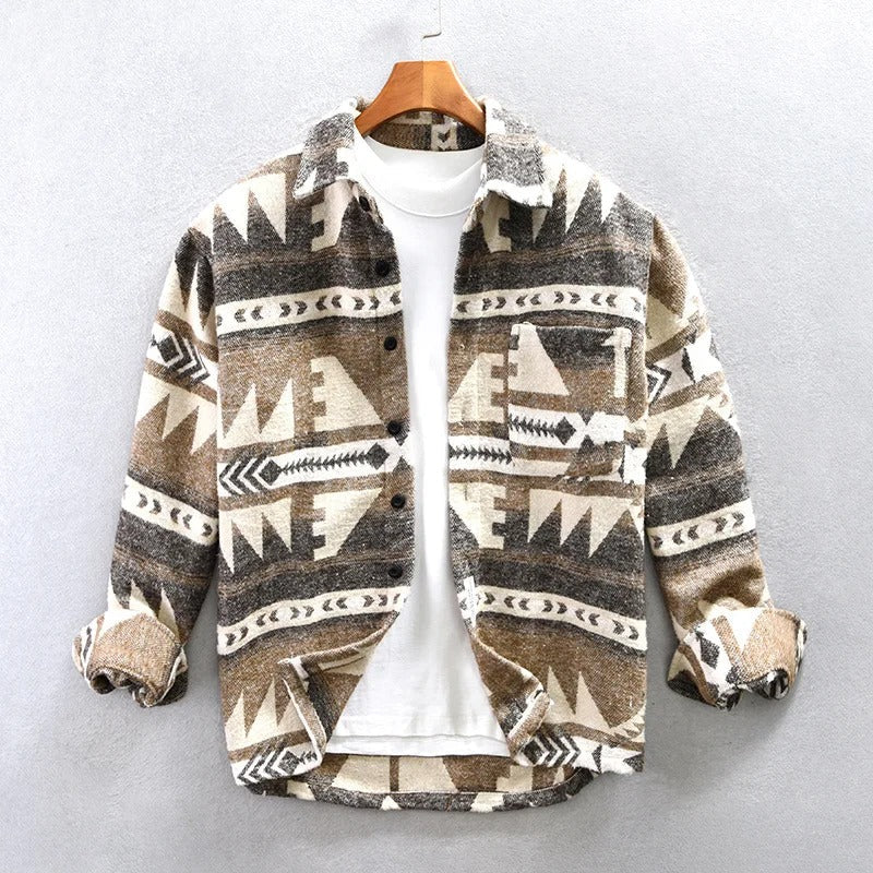 Mens Fashion Vintage Shirts Light Brown Shirts