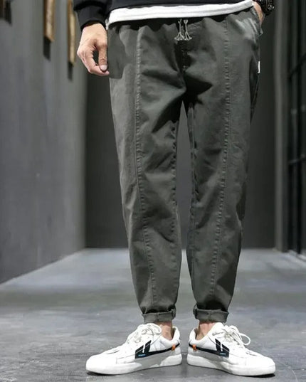 Men’s Slim Fit Stretch Trousers Men Pants