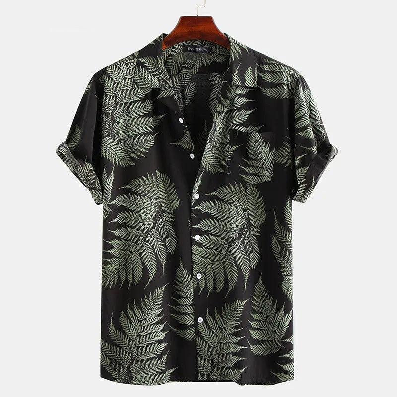 Sunny Fern | Cotton Shirt Black