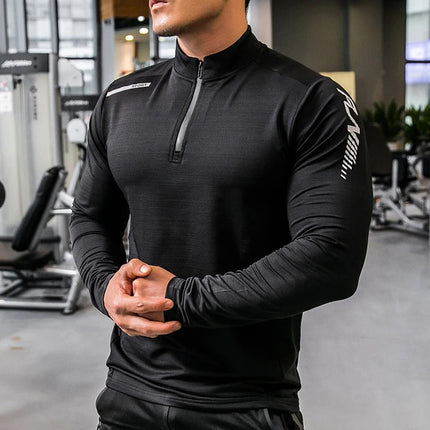 Travis | Zip-Up Shirt Black T Shirts