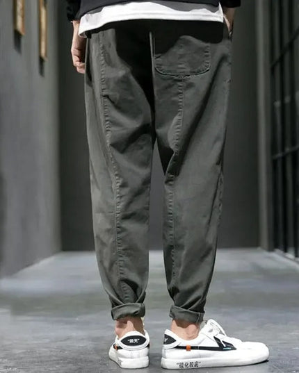 Men’s Slim Fit Stretch Trousers Men Pants