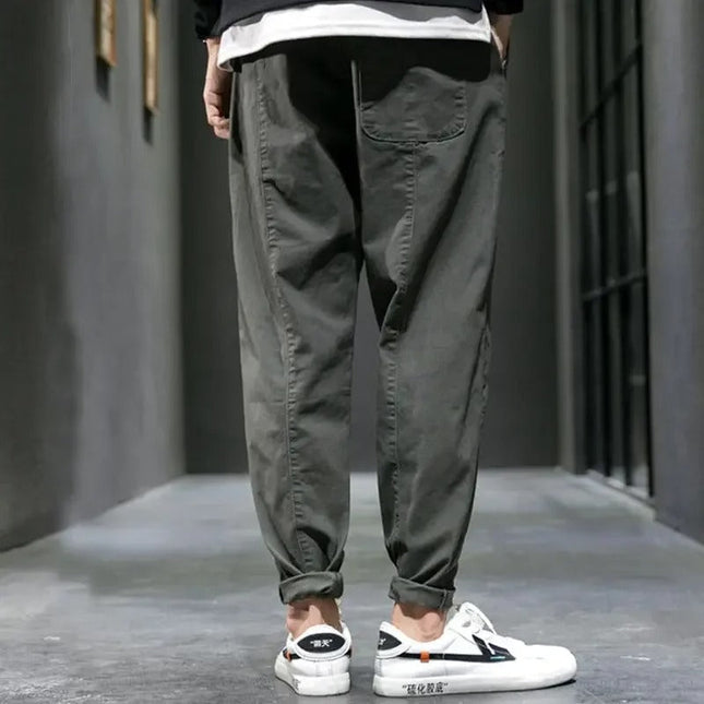 Men’s Slim Fit Stretch Trousers Men Pants