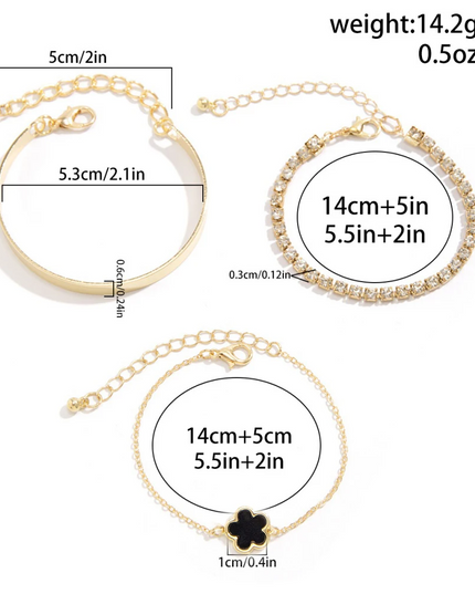 Trinity Luxe Jewelry Set Bracelet