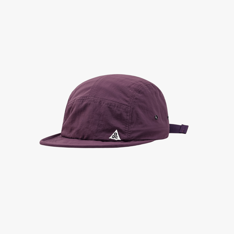 Unisex 5-Panel Nylon Outdoor Cap Purple Adjustable Caps