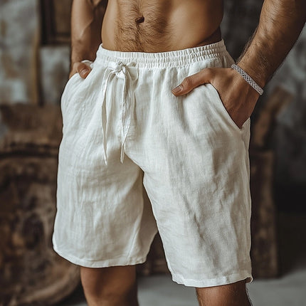 Julien Cotton Casual Shorts White Shorts