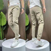 Treyson | Stretchy Cargo Pants Beige