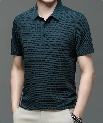 Gentle™ - Luxury Poloshirt Navy Blue Polos Shirts
