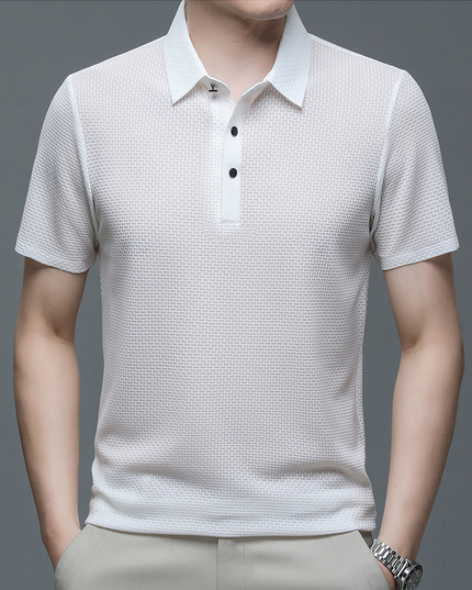 Gentle™ - Luxury Poloshirt White Polos Shirts
