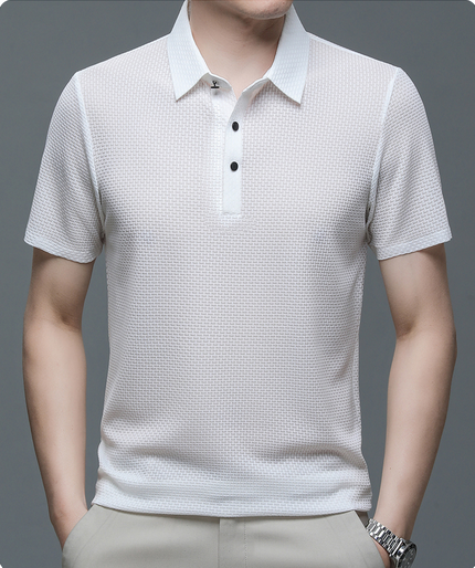 Gentle™ - Luxury Poloshirt White Polos Shirts